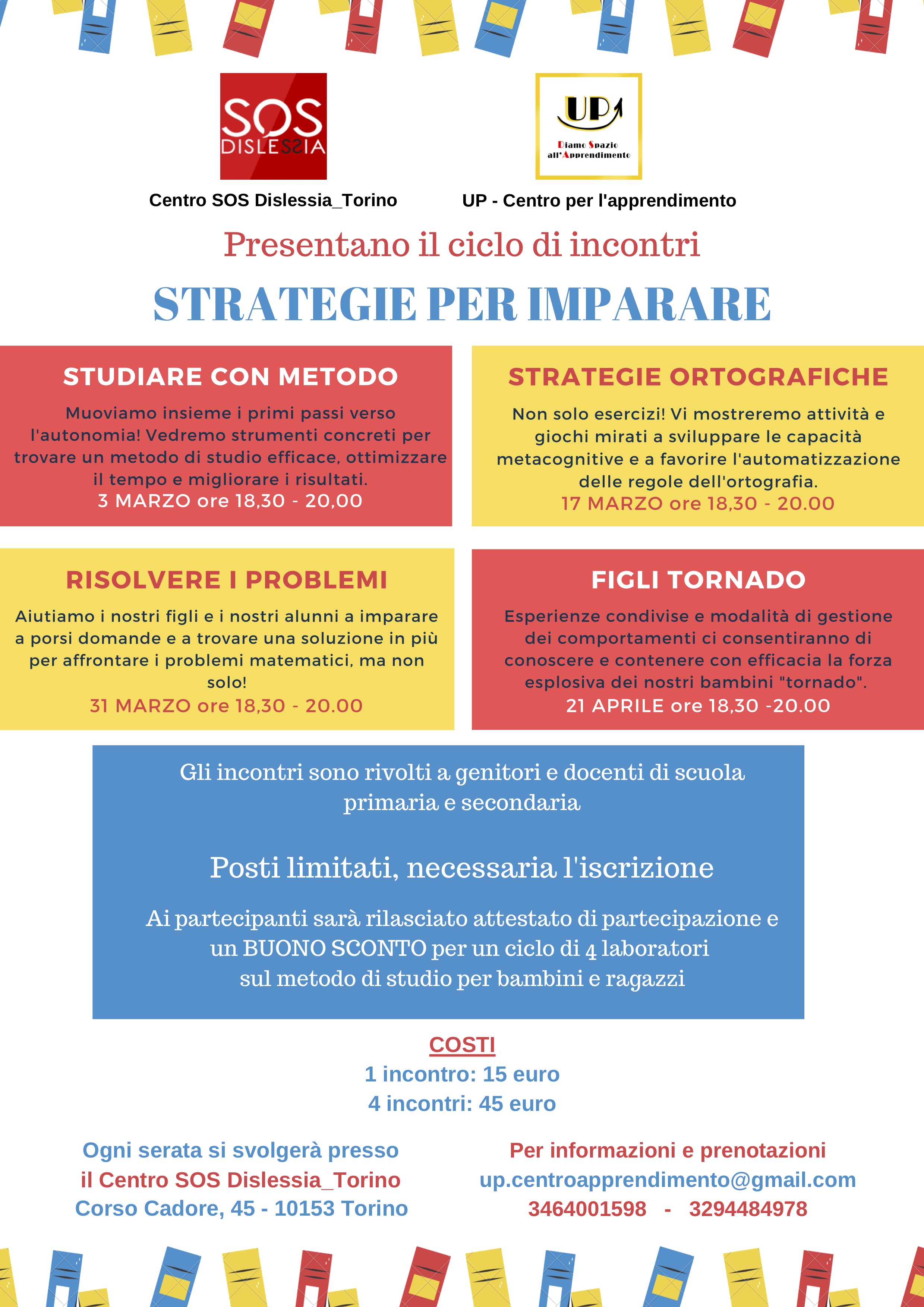 Strategie Per Imparare Al Centro Sos Dislessia Di Torino Il Ciclo Di Incontri Rivolti A Genitori E Docenti Sos Dislessia